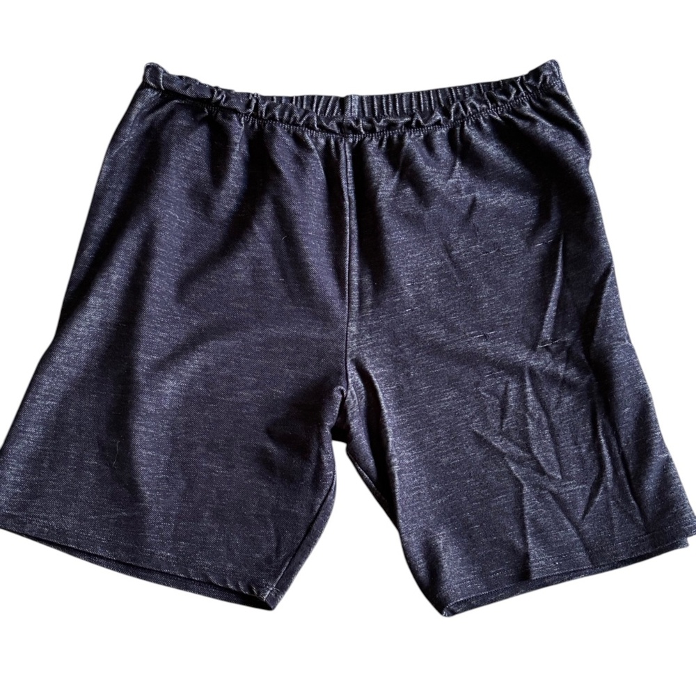 Distressed Blue Denim Looking Stretch Shorts - NWOT XXL